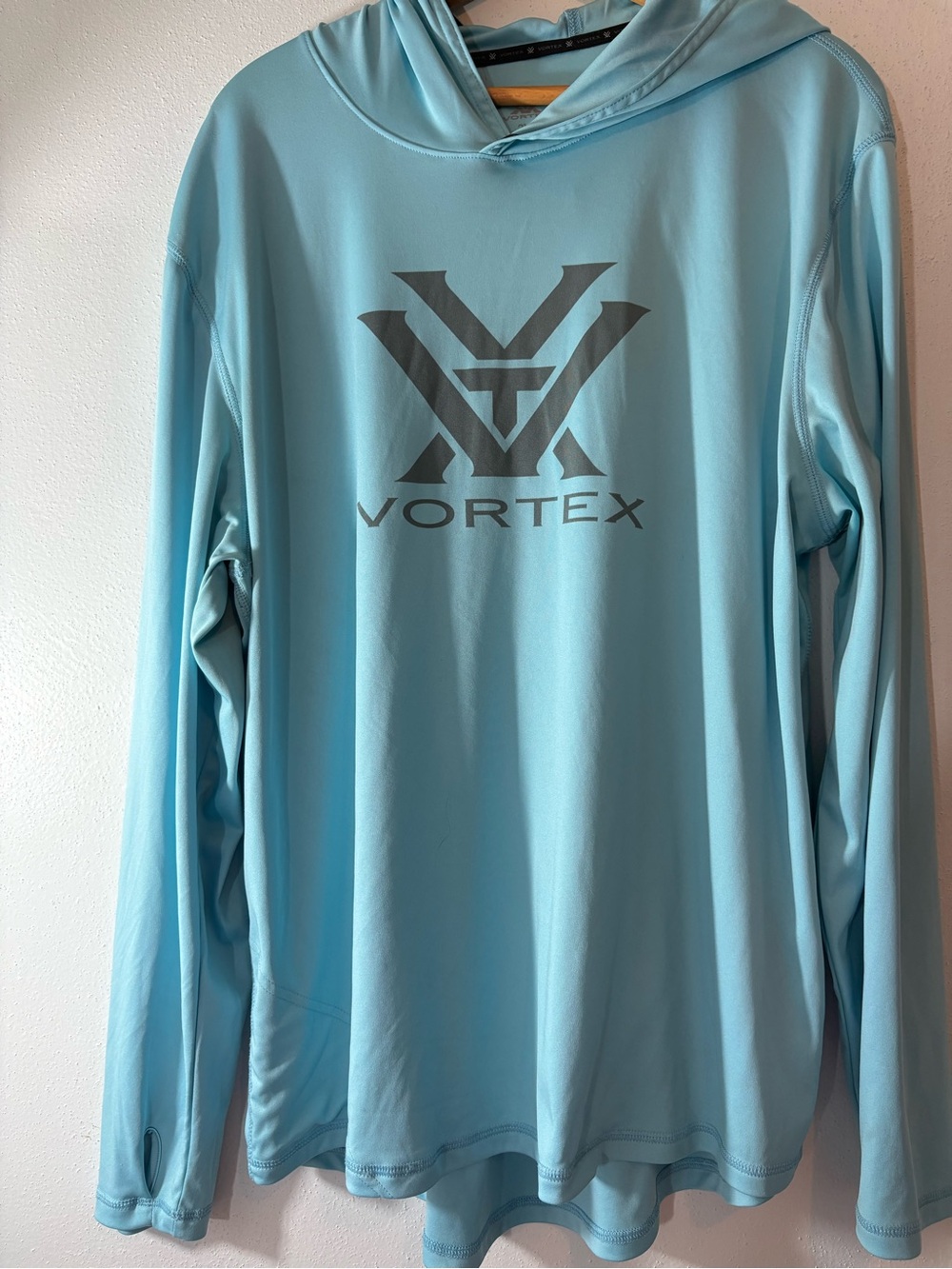VORTEX XXL ✨ dri fit hooded long sleeve outdoor top blue GUC